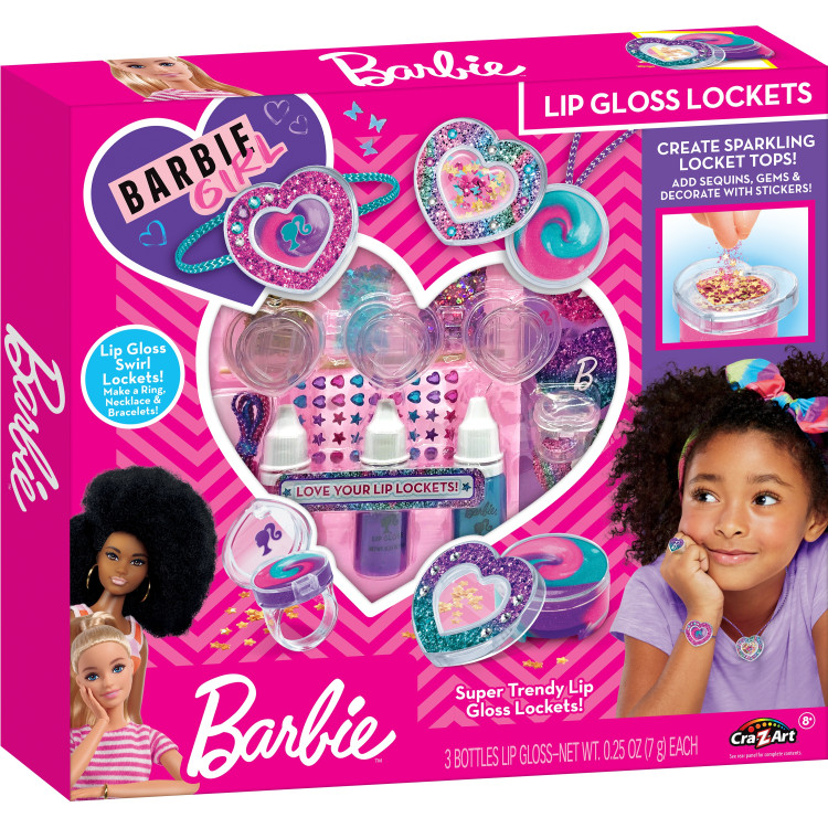 CRA-Z-ART BARBIE Lūpų blizgių rinkinys Širdelės