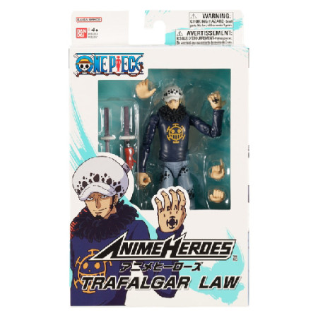 ANIME HEROES One Piece figūrėlė su aksesuarais, 16 cm - Trafalgar D. Law