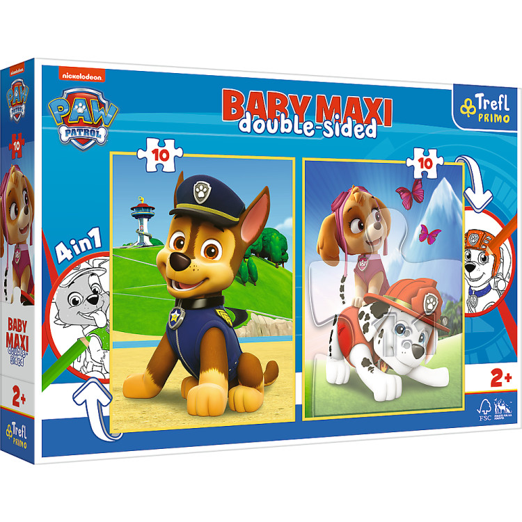 TREFL PAW PATROL Baby maxi dėlionė, 10x2 det.