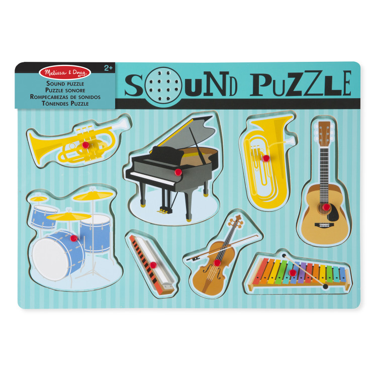 MELISSA & DOUG Skambanti dėlionė Muzikos instrumentai