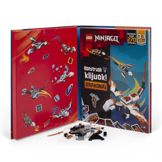 LEGO NINJAGO Veiklos knygelė Konstruok ir klijuok: NINJAGO drakonai , LT