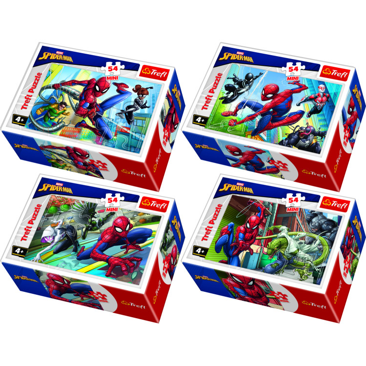 TREFL SPIDER-MAN mini dėlionė Žmogus-voras 54 det.