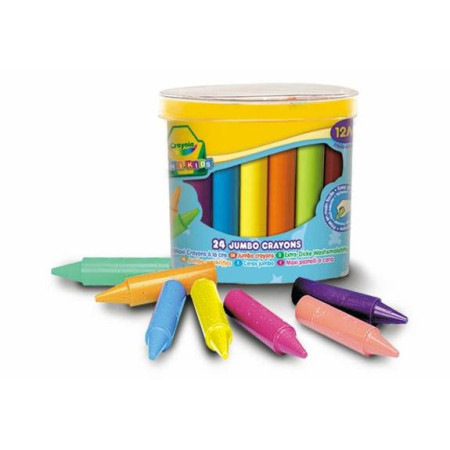 CRAYOLA MINIKIDS Didelės kreidelės, 24 vnt.