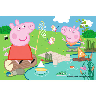 TREFL PEPPA PIG mini dėlionė Kiaulytė Pepa 54 det.