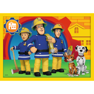 TREFL FIREMAN SAM 4 dėlionių rinkinys Gaisrininkas Semas