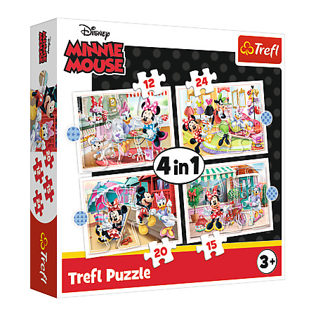 TREFL DISNEY 4 dėlionių rinkinys Minnie Mouse