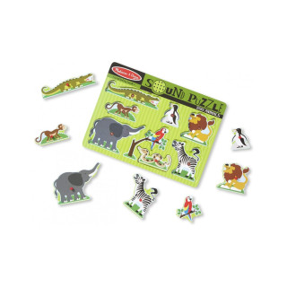 MELISSA & DOUG Dėlionė su garsais Zoologijos sodas