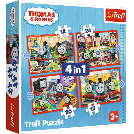 TREFL THOMAS & FRIENDS 4 dėlionių rinkinys Thomas