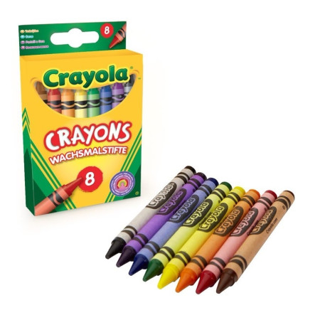 CRAYOLA Kreidelės, 8 vnt.