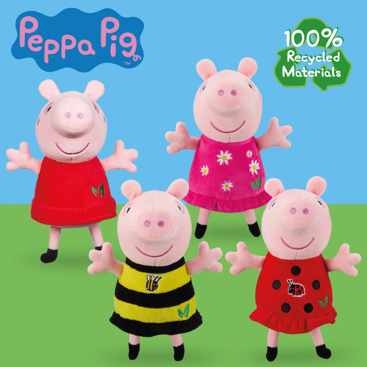 PEPPA PIG ECO Pliušinė kiaulytė Pepa, 20 cm