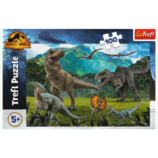 TREFL JURASSIC WORD 100 det. dėlionė Juros periodo parkas