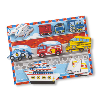 MELISSA & DOUG Dėlionė Transporto priemonės"