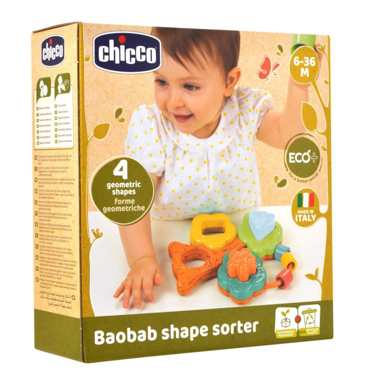 CHICCO Formelių rūšiavimo žaislas Baobabas