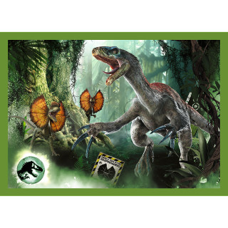 TREFL JURASSIC WORD 35+48+54+70 dėlionių rinkinys Juros periodo parkas