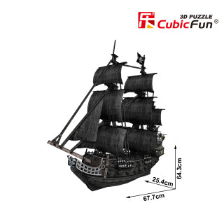 CUBICFUN 3D dėlionė Piratų laivas Karalienė Ana