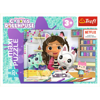 TREFL GABBY´S DOLLHOUSE Mini maxi dėlionė 20 det.