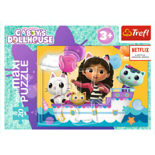 TREFL GABBY´S DOLLHOUSE Mini maxi dėlionė 20 det.