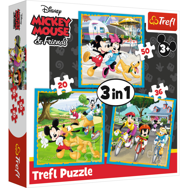 TREFL DISNEY 3 dėlionių rinkinys Mikio pelė