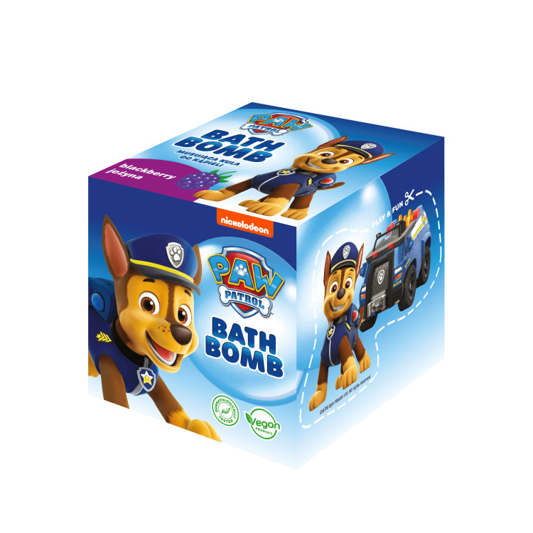 PAW PATROL Vonios burbulas Chase , 165 g, gervuogių kvapo