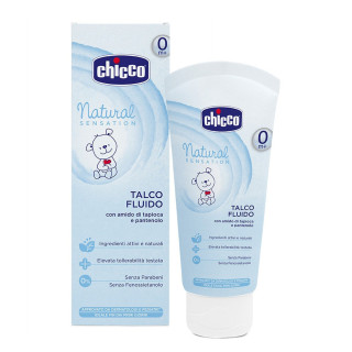 CHICCO Skystas talkas Natural Sensation su tapijokos krakmolu ir pantenoliu, 100 ml