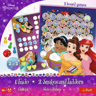 TREFL DISNEY PRINCESS Stalo žaidimas 2 in 1 Princesės