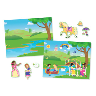 MELISSA & DOUG Daugkartinių lipdukų rinkinys Pilis/Princesės