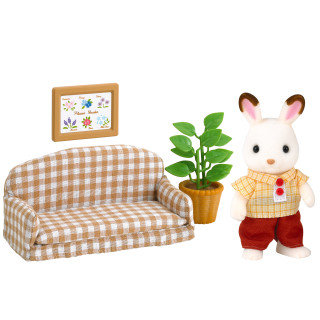 SYLVANIAN FAMILIES Triušis tėtis ir sofa