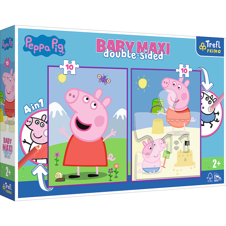 TREFL PEPPA PIG Baby maxi dėlionė Kiaulytė Pepa", 10x2 det.