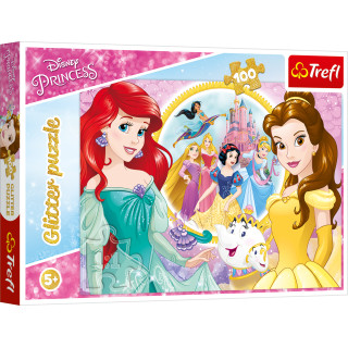 TREFL DISNEY PRINCESS Blizgantis dėlionė Princesės , 100 det.