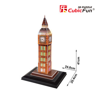 CUBICFUN 3D dėlionė Big Benas (LED)