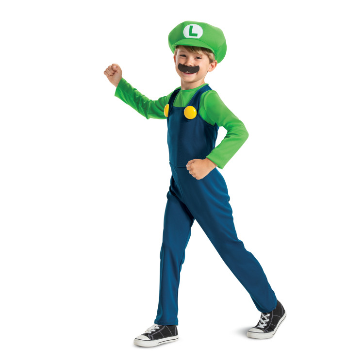 SUPER MARIO Kostiumas Luigi, 7-8 m.