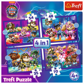 TREFL PAW PATROL 4 dėlionių rinkinys Šuniukas-patrulis