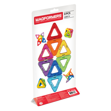 MAGFORMERS Magnetinis rinkinys Trikampiai , 8 vnt.