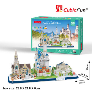 CUBICFUN 3D dėlionė Bavarija