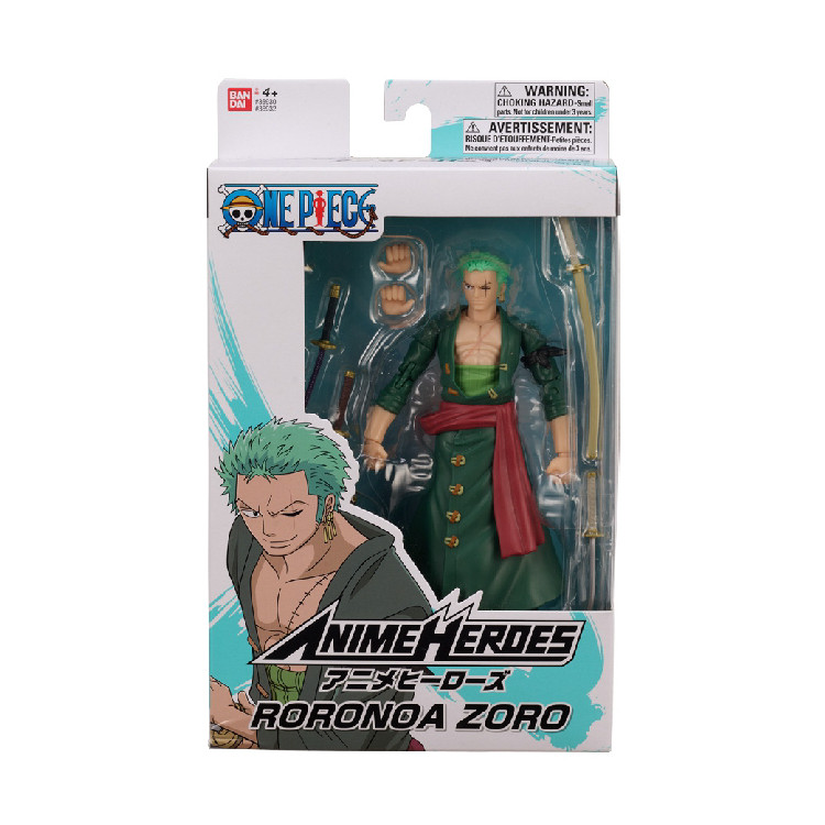 ANIME HEROES Once Piece figūrėlė su priedais, 16 cm - Roronoa Zoro