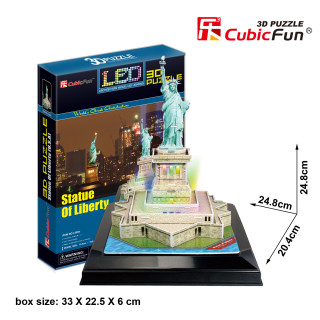 CUBICFUN 3D dėlionė Laisvės statula (LED)