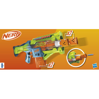 NERF ELITE 2.0 motorizuotas šautuvas DOUBLE PUNCH