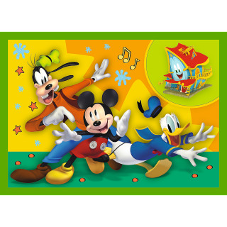 TREFL MICKEY MOUSE 12+15+20+24 dėlionių rinkinys Peliukas Mikis