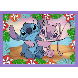 TREFL STITCH 4 dėlionių rinkinys Lilo&Stitch