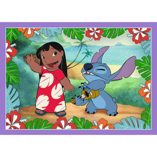 TREFL STITCH 4 dėlionių rinkinys Lilo&Stitch