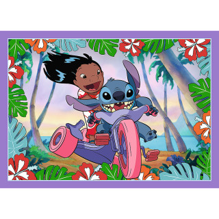 TREFL STITCH 4 dėlionių rinkinys Lilo&Stitch