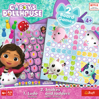 TREFL GABBY´S DOLLHOUSE Stalo žaidimas 2 in 1