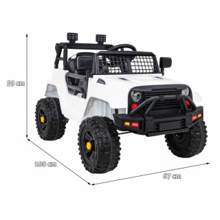 Vehicle Jeep Dark Night White