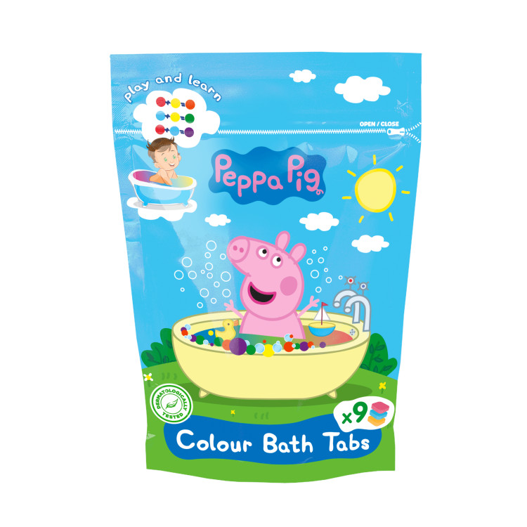 PEPPA PIG Vonios dažai, 9 x 16 g