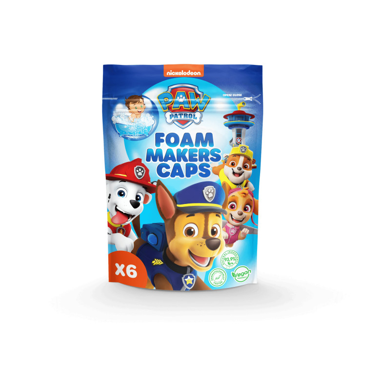 PAW PATROL Vonios putų kapsulės, 6 x 16 g