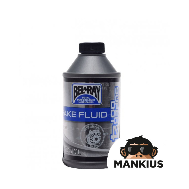 BEL-RAY SUPER DOT4 BRAKE FLUID 355ml