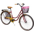 Dviratis AZIMUT Holland Retro 28" 3-speed 2023 burgund shiny