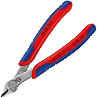 Precizinės elektronikos kirpimo replės 125mm KNIPEX