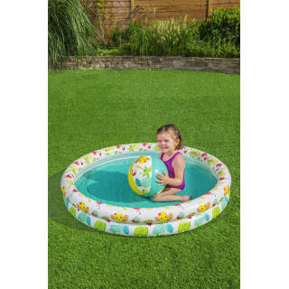 Pool Paddling Pool Wheel Ball Set 3 at 1 1 22 20cm BESTWAY