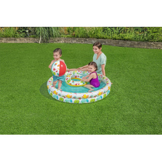 Pool Paddling Pool Wheel Ball Set 3 at 1 1 22 20cm BESTWAY